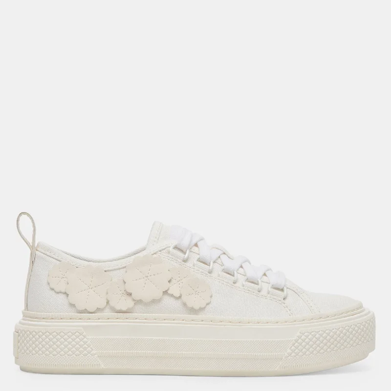 Wide - Width Women's Sneakers for Comfortable Fit for Those with Wider FeetRobbin Sneakers White Canvas