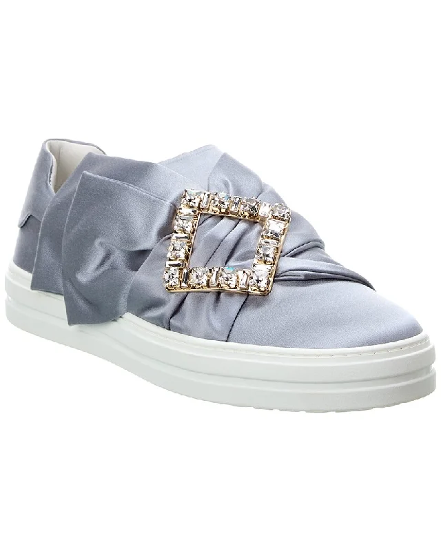 Women's Sneakers with Heel - Stabilizing Technology for Better Balance During RunningRoger Vivier Satin Sneaker