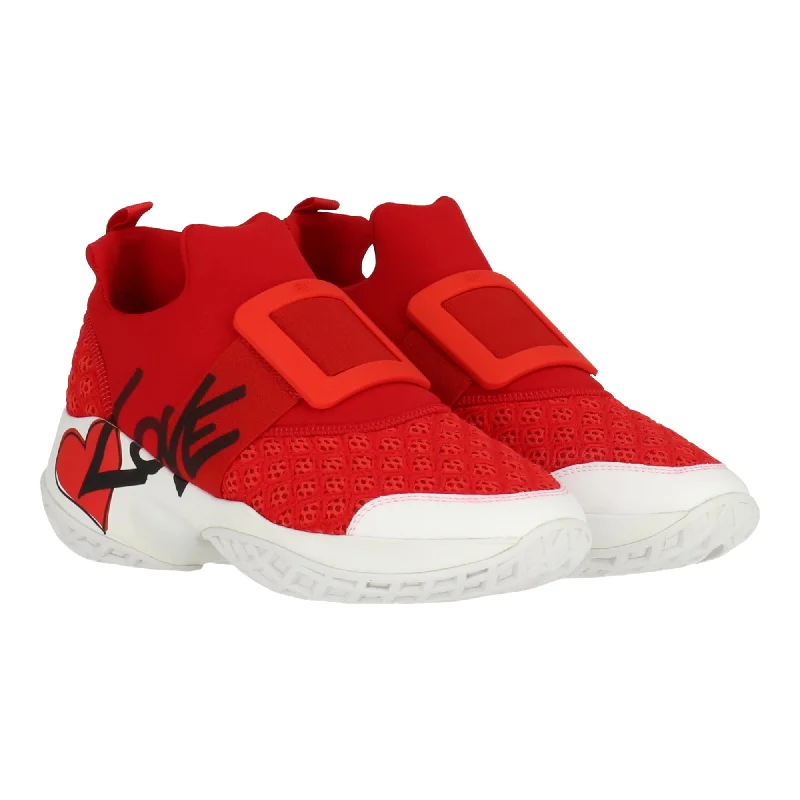 Patterned Print Women's Sneakers in Floral Designs for a Feminine and Fashion - Forward LookRoger Vivier Womens Red/White Sneaker Patterned Print Women's Sneakers in Floral Designs for a Feminine and Fashion - Forward LookRoger Vivier Womens Red/White Sneaker
