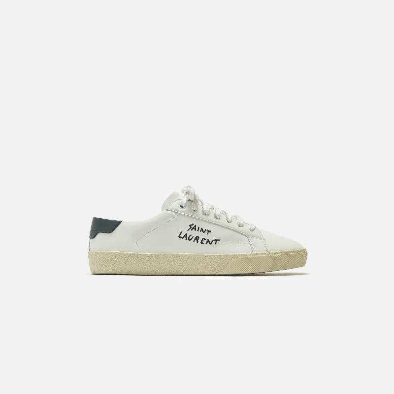 Water - Resistant Women's Hiking Sneakers with Traction Outsoles for Outdoor AdventuresSaint Laurent SL 06 Signature Sneaker - Blanc Optique / Nero