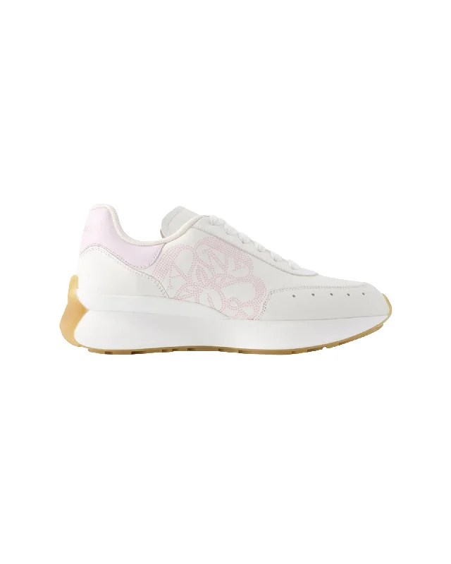 Women's Sneakers with Removable Insoles for Easy Cleaning and CustomizationSprint Runner Sneakers - Alexander Mcqueen - Leather - White Women's Sneakers with Removable Insoles for Easy Cleaning and CustomizationSprint Runner Sneakers - Alexander Mcqueen - Leather - White