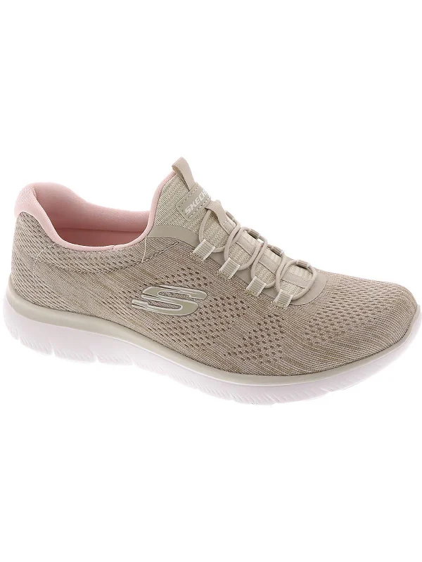 Breathable Mesh Women's Running Sneakers with Reflective Trim for Nighttime JoggingSummits - Fun Flare Womens Performance Lifestyle Slip-On Sneakers Breathable Mesh Women's Running Sneakers with Reflective Trim for Nighttime JoggingSummits - Fun Flare Womens Performance Lifestyle Slip-On Sneakers