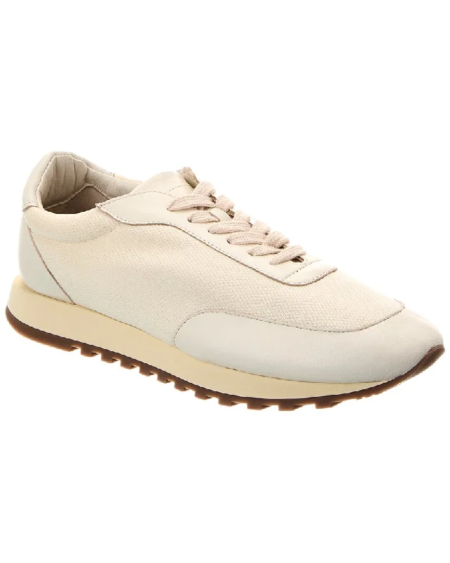 Women's Sneakers with Heel - Stabilizing Technology for Better Balance During RunningThe Row Owen Runner Mesh & Leather Sneaker Women's Sneakers with Heel - Stabilizing Technology for Better Balance During RunningThe Row Owen Runner Mesh & Leather Sneaker