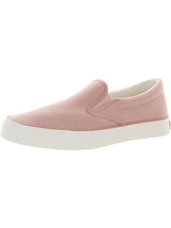 Foldable Women's Travel Sneakers for Compact Storage in LuggageThe Run Womens Canvas Fashion Slip-On Sneakers