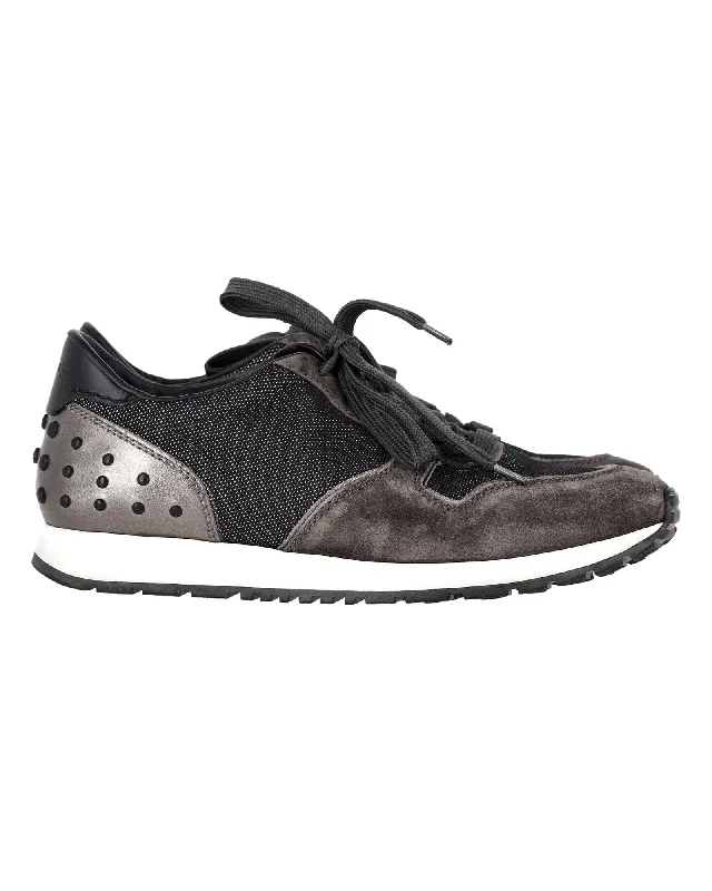 Breathable Mesh Women's Running Sneakers with Reflective Trim for Nighttime JoggingTod's Gommino Detail Low-Top Sneakers in Grey Suede Breathable Mesh Women's Running Sneakers with Reflective Trim for Nighttime JoggingTod's Gommino Detail Low-Top Sneakers in Grey Suede