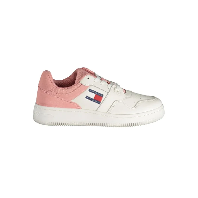 High - Top Women's Leather Sneakers in Black for a Stylish and Durable OptionTommy Hilfiger  Polyester Women's Sneaker