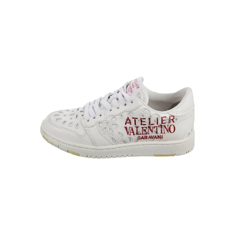 Lace - Up Women's Athletic Sneakers with Shock - Absorbing Midsoles for Intense WorkoutsValentino Garavani Leather Graphic Print Sneakers Lace - Up Women's Athletic Sneakers with Shock - Absorbing Midsoles for Intense WorkoutsValentino Garavani Leather Graphic Print Sneakers