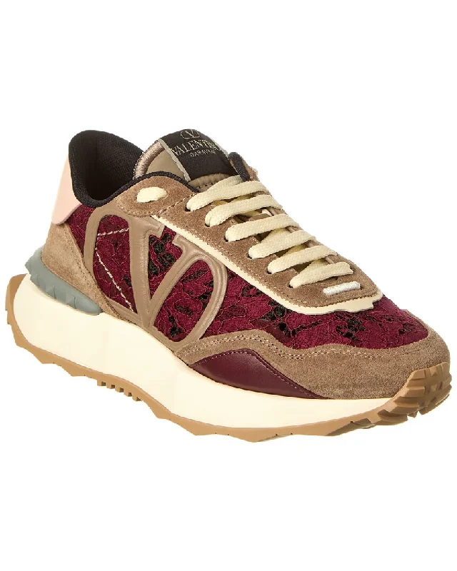 Women's Sneakers with Hidden Wedges for a Subtle Height Boost and Added StyleValentino Lace Runner Suede & Lace Sneaker Women's Sneakers with Hidden Wedges for a Subtle Height Boost and Added StyleValentino Lace Runner Suede & Lace Sneaker