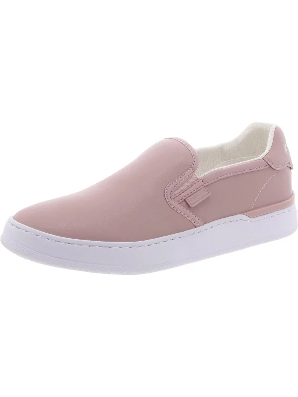 Women's Sneakers with Heel - Stabilizing Technology for Better Balance During RunningWalker Womens Faux Leather Logo Slip-On Sneakers
