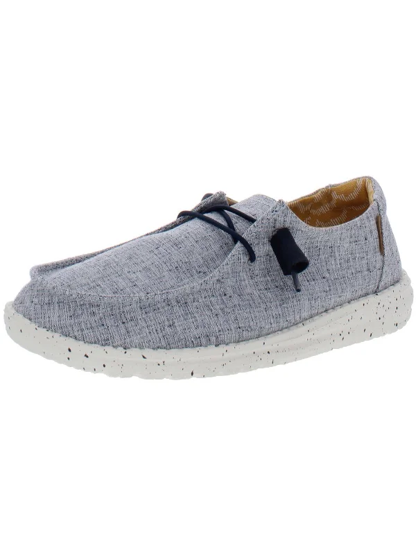 chambray white blue