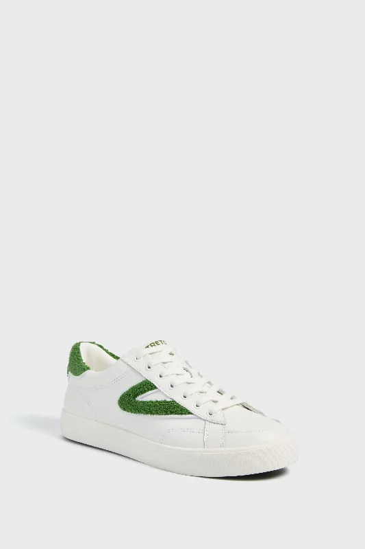 Lace - Up Women's Athletic Sneakers with Shock - Absorbing Midsoles for Intense WorkoutsWhite and Green Mixed Doubles Sneakers