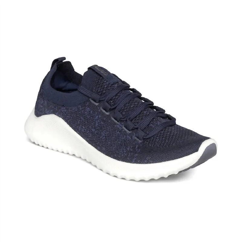 Women's Sneakers with Memory Foam Insoles for Exceptional Cushioning and ComfortWomen's Carly Sneaker In Navy Women's Sneakers with Memory Foam Insoles for Exceptional Cushioning and ComfortWomen's Carly Sneaker In Navy