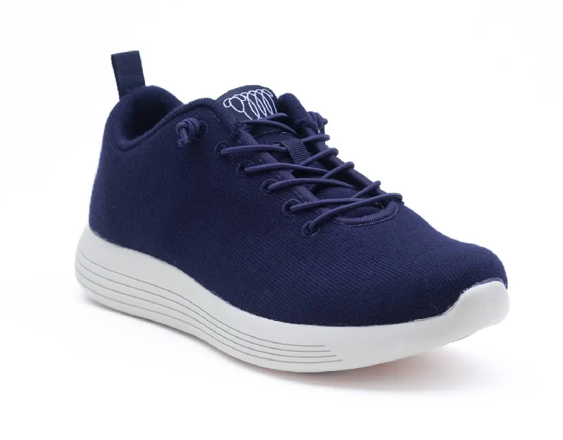 Lightweight Knit Women's Sneakers with Arch Support for All - Day ComfortWomen's Cheviot Sneaker In Navy Merino Wool Lightweight Knit Women's Sneakers with Arch Support for All - Day ComfortWomen's Cheviot Sneaker In Navy Merino Wool