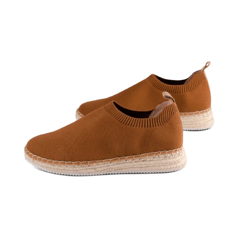 Women's Sneakers with Hidden Wedges for a Subtle Height Boost and Added StyleWomen's Echo Knit Sneaker In Brown