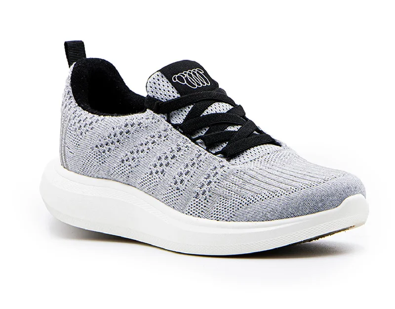 Women's Sneakers with Adjustable Straps for a Customized Fit During High - Impact ExercisesWomen's Eden Sneaker In Grey Jet Merino Wool Women's Sneakers with Adjustable Straps for a Customized Fit During High - Impact ExercisesWomen's Eden Sneaker In Grey Jet Merino Wool