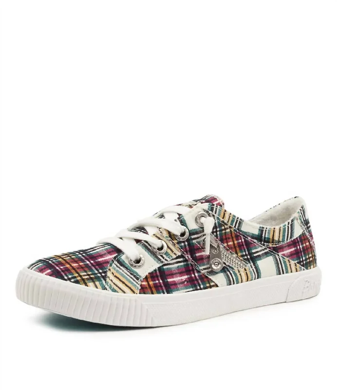 Water - Resistant Women's Hiking Sneakers with Traction Outsoles for Outdoor AdventuresWomen's Fruit Sneakers In Cream Ivy League Plaid Water - Resistant Women's Hiking Sneakers with Traction Outsoles for Outdoor AdventuresWomen's Fruit Sneakers In Cream Ivy League Plaid