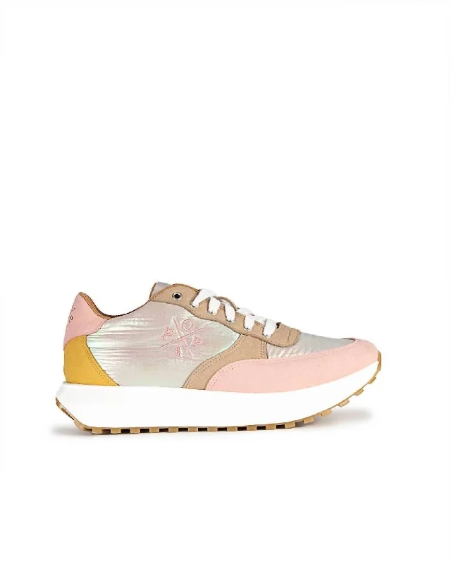 Patterned Print Women's Sneakers in Floral Designs for a Feminine and Fashion - Forward LookWomen's Ines Kepler Sneaker In Pink Opal