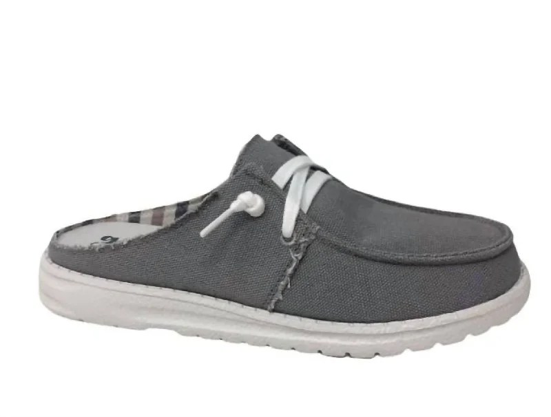 Water - Resistant Women's Hiking Sneakers with Traction Outsoles for Outdoor AdventuresWomen's Layla Mule Sneakers In Grey Water - Resistant Women's Hiking Sneakers with Traction Outsoles for Outdoor AdventuresWomen's Layla Mule Sneakers In Grey