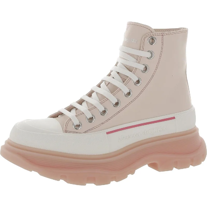 Women's Sneakers with Removable Insoles for Easy Cleaning and CustomizationWomens Leather Lace-Up Casual and Fashion Sneakers
