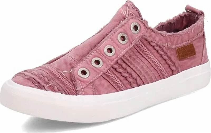 Foldable Women's Travel Sneakers for Compact Storage in LuggageWomen's Parlane Canvas Sneakers In Acai Color Washed
