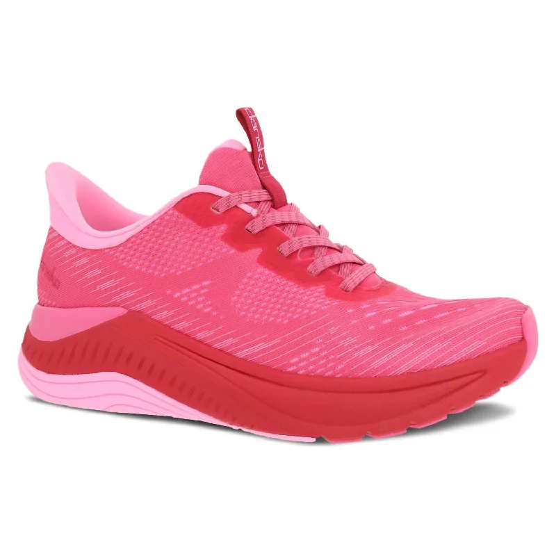 Breathable Mesh Women's Running Sneakers with Reflective Trim for Nighttime JoggingWomen's Peony Walking Sneaker In Hot Pink Mesh Breathable Mesh Women's Running Sneakers with Reflective Trim for Nighttime JoggingWomen's Peony Walking Sneaker In Hot Pink Mesh