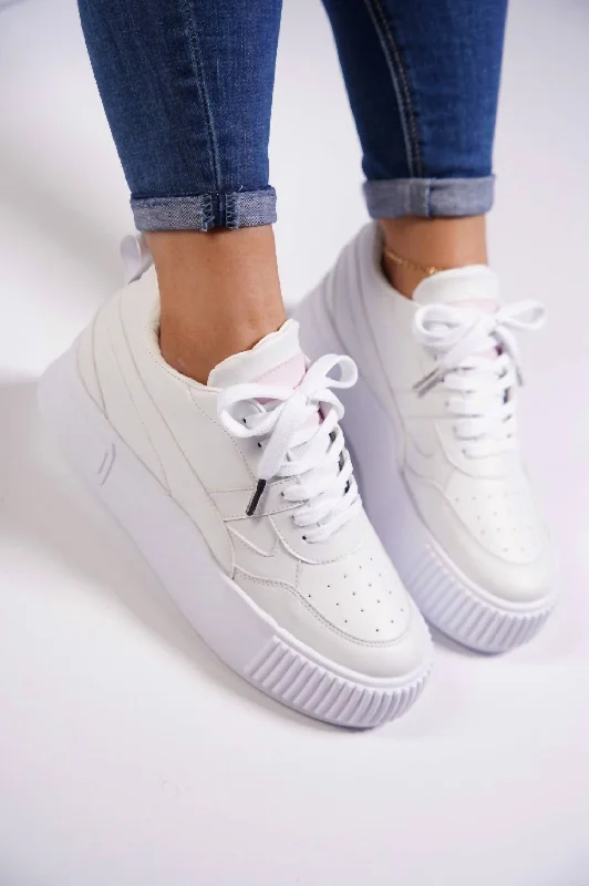 Slip - On Women's Canvas Sneakers in Navy for Easy and Effortless WearWomen's Rebel 1 Sneakers In White