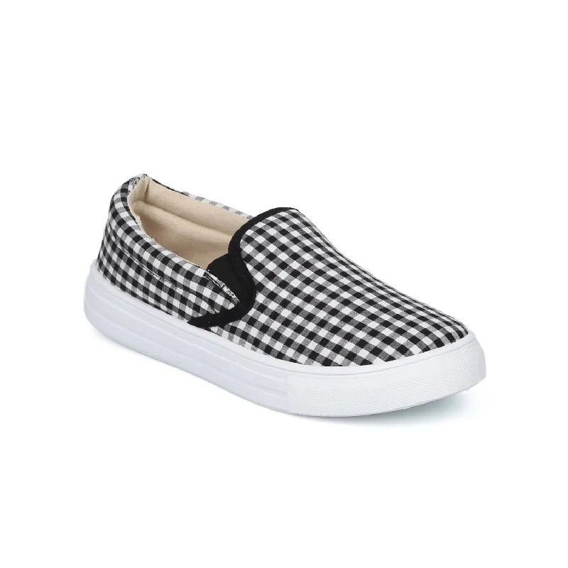 High - Top Women's Leather Sneakers in Black for a Stylish and Durable OptionWomen's Slip On Sneaker In Black & White Checker High - Top Women's Leather Sneakers in Black for a Stylish and Durable OptionWomen's Slip On Sneaker In Black & White Checker