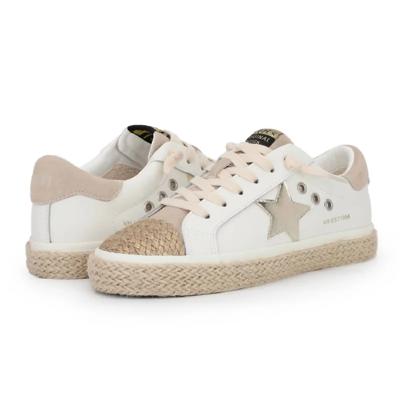 High - Top Women's Leather Sneakers in Black for a Stylish and Durable OptionWomen's Suzu Sneaker In Taupe Multi