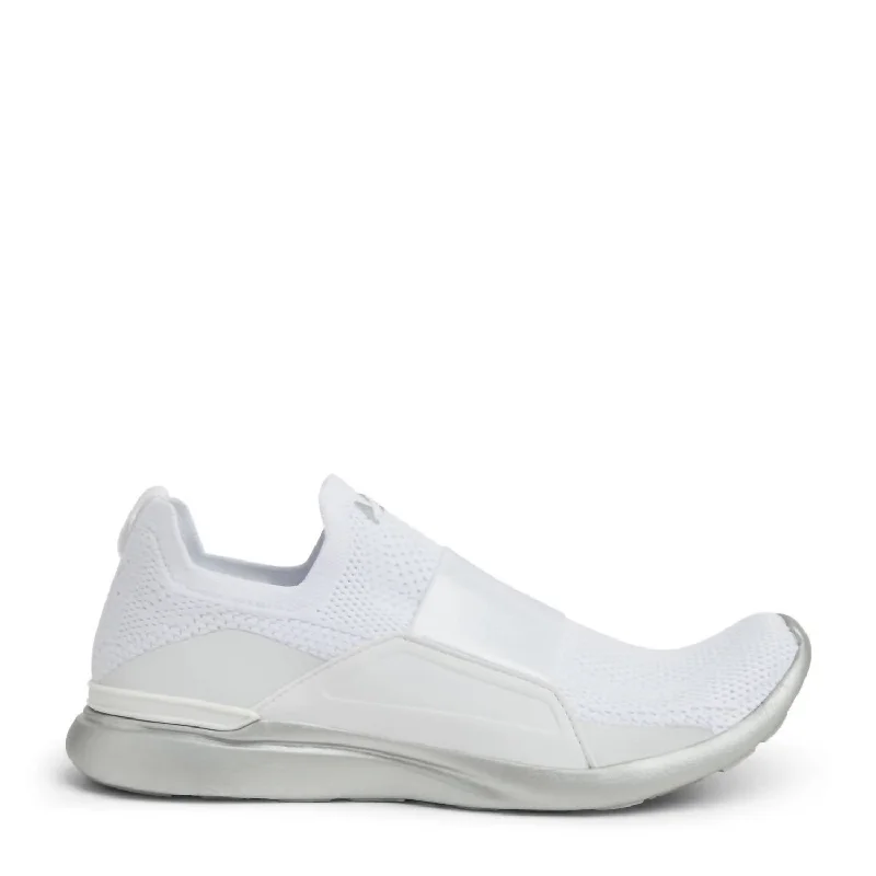 Chunky - Sole Women's Platform Sneakers in White for a Trendy Street Style LookWomen's Techloom Bliss Sneaker In White/chrome