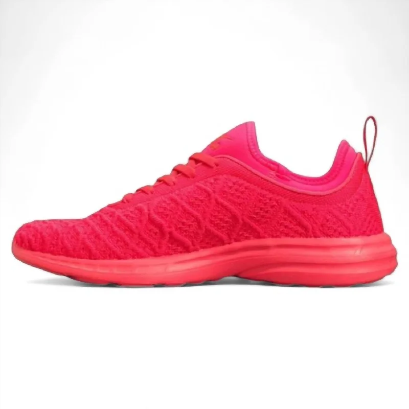 Women's Sneakers with Heel - Stabilizing Technology for Better Balance During RunningWomen's Techloom Phantom Sneaker In Magenta, Pink