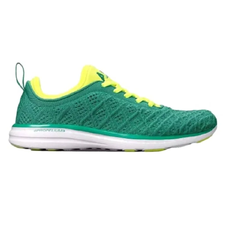 Chunky - Sole Women's Platform Sneakers in White for a Trendy Street Style LookWomen's Techloom Phantom Sneaker In Tropical Green/energy/white