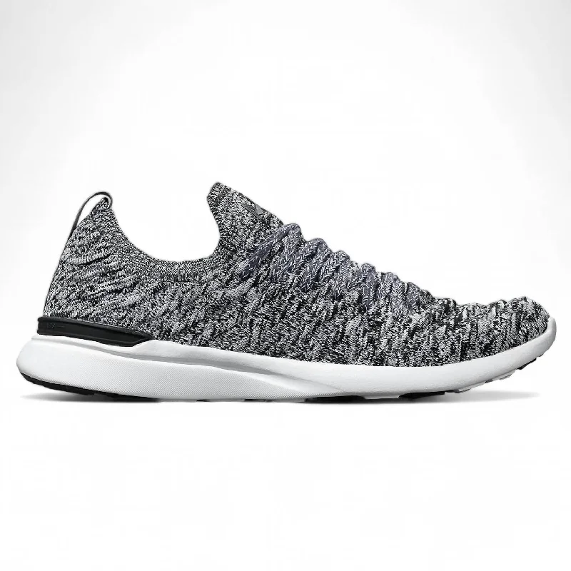 Lace - Up Women's Athletic Sneakers with Shock - Absorbing Midsoles for Intense WorkoutsWomen's Techloom Wave Sneaker In Heather Grey/black/white