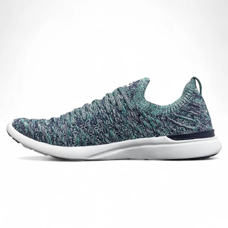 Chunky - Sole Women's Platform Sneakers in White for a Trendy Street Style LookWomen's Techloom Wave Sneaker In Indigo/tropical Green/melange