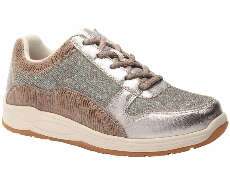 Wide - Width Women's Sneakers for Comfortable Fit for Those with Wider FeetWomens Tuscany Rocker Bottom Sneaker - Wide Width In Pewter Wide - Width Women's Sneakers for Comfortable Fit for Those with Wider FeetWomens Tuscany Rocker Bottom Sneaker - Wide Width In Pewter