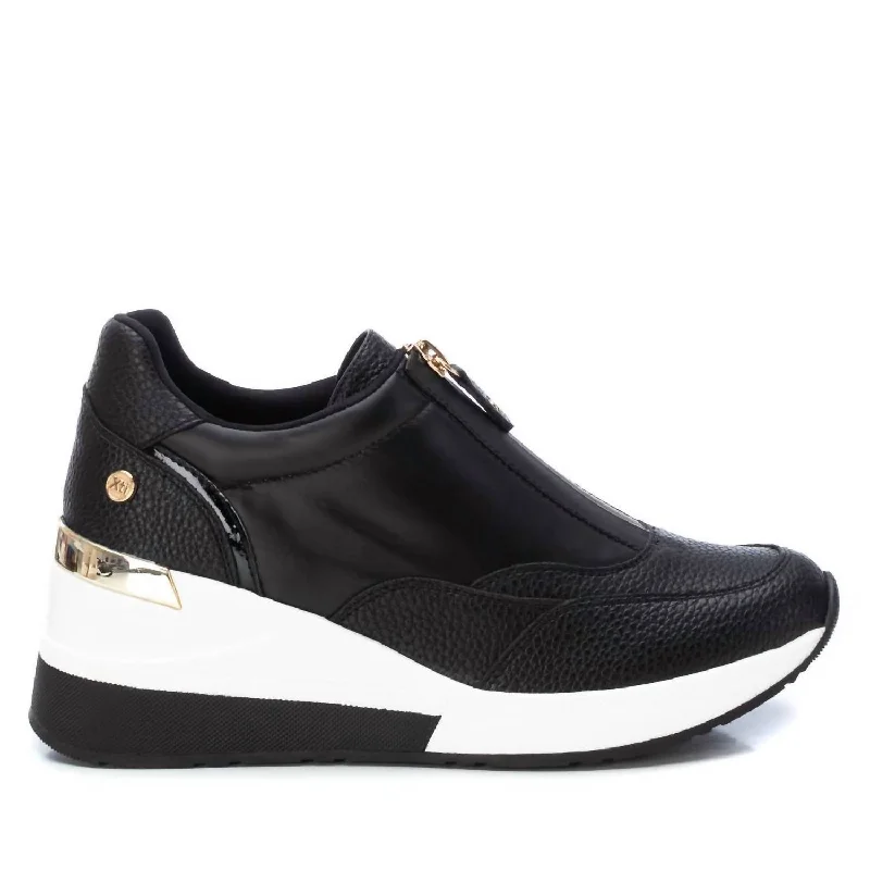 Retro - Style Women's Sneakers in Pastel Colors for a Nostalgic and Fashionable VibeWomen's Wedge Sneakers In Black Retro - Style Women's Sneakers in Pastel Colors for a Nostalgic and Fashionable VibeWomen's Wedge Sneakers In Black