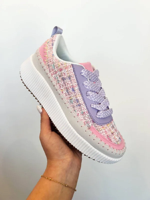 Low - Top Women's Tennis Sneakers in Bright Neon for a Pop of Color on the CourtWomen's Willow Woven Sneaker In Pastel Purple Multi Low - Top Women's Tennis Sneakers in Bright Neon for a Pop of Color on the CourtWomen's Willow Woven Sneaker In Pastel Purple Multi