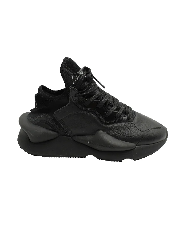 High - Top Women's Leather Sneakers in Black for a Stylish and Durable OptionY-3 Kaiwa Sneakers in Black Leather High - Top Women's Leather Sneakers in Black for a Stylish and Durable OptionY-3 Kaiwa Sneakers in Black Leather