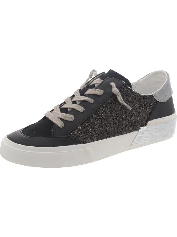 Chunky - Sole Women's Platform Sneakers in White for a Trendy Street Style LookZOEY Womens Metallic Lace up Casual And Fashion Sneakers Chunky - Sole Women's Platform Sneakers in White for a Trendy Street Style LookZOEY Womens Metallic Lace up Casual And Fashion Sneakers